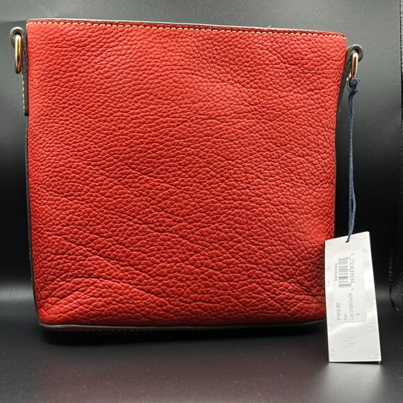 Dooney and Bourke Red Pebble Grain Small Zip Crossbody NWT - Picture 7 of 8